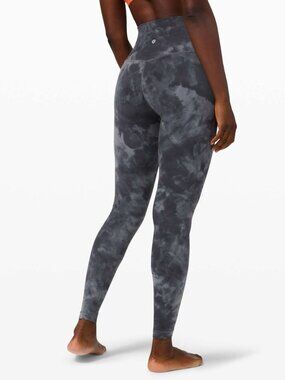 lululemon Align High-Rise Pant 25" in Diamond Dye Pitch Grey Graphite Grey